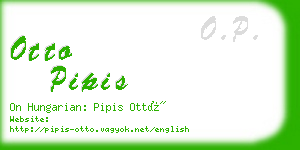 otto pipis business card